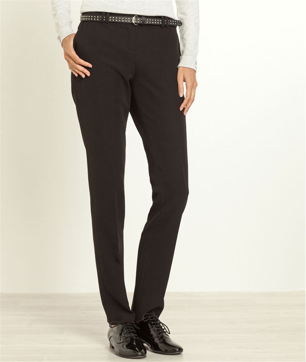 Pantalon femme coupe droite NOIR