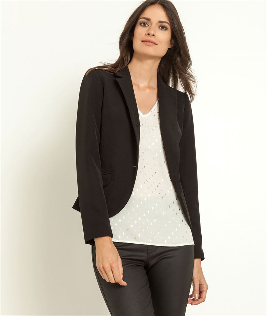 Veste femme city formelle NOIR