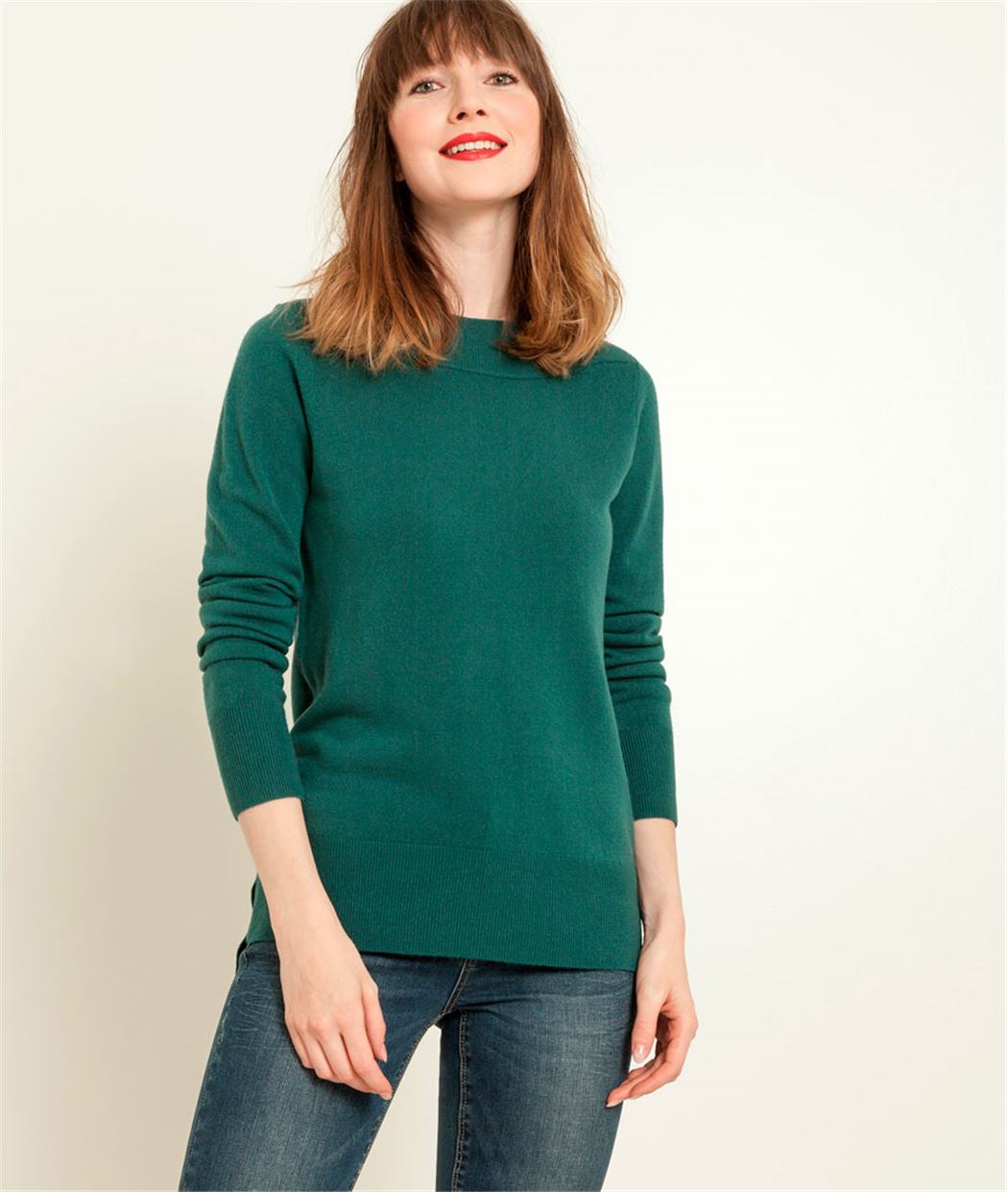 Pull femme col bateau EMERAUDE - Grain de Malice