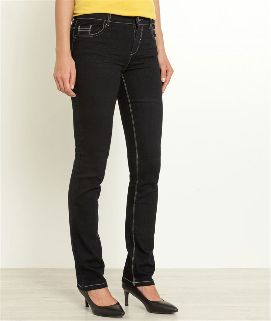 Jean femme droit BLUE BLACK