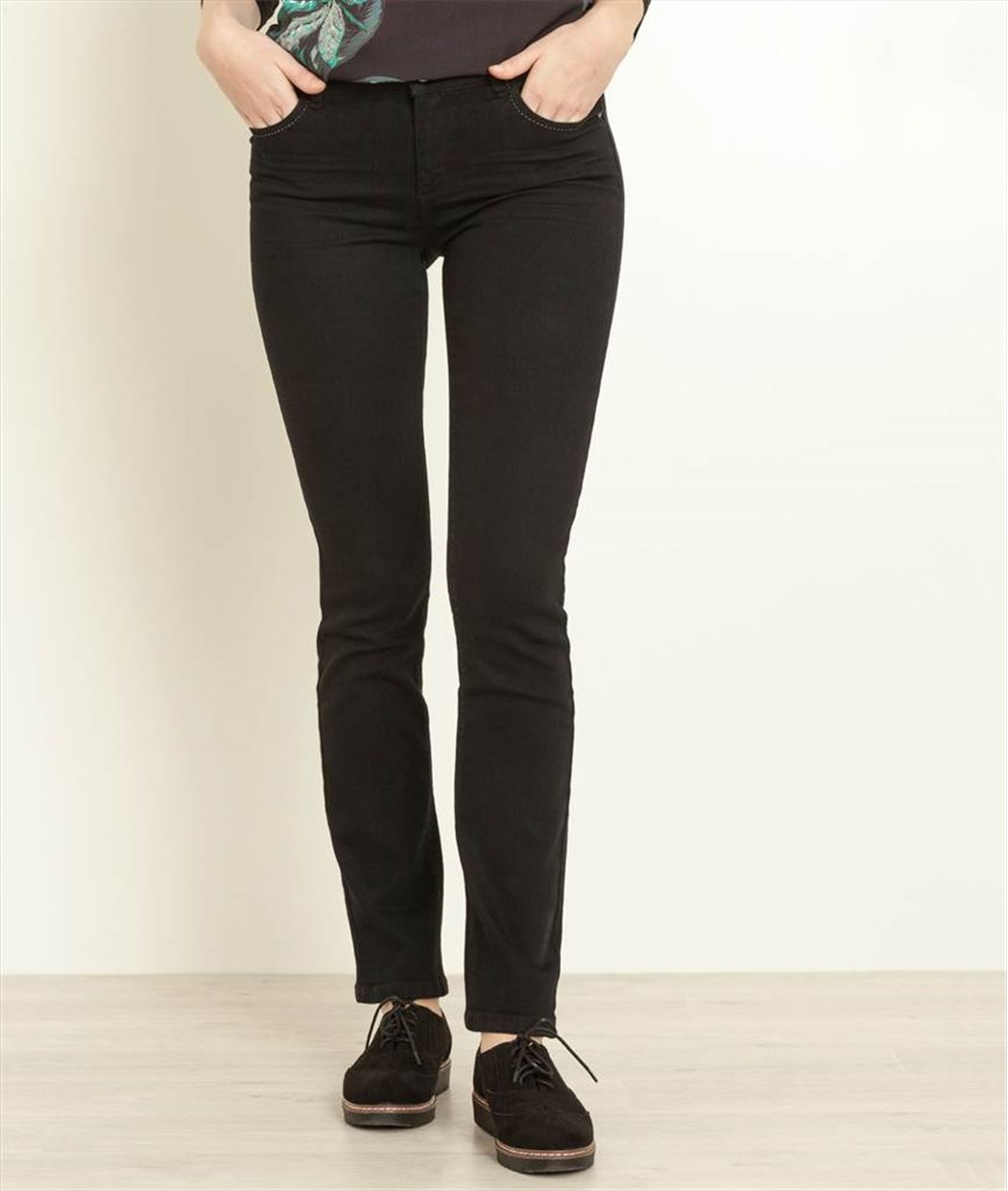 Jean femme droit BLACK