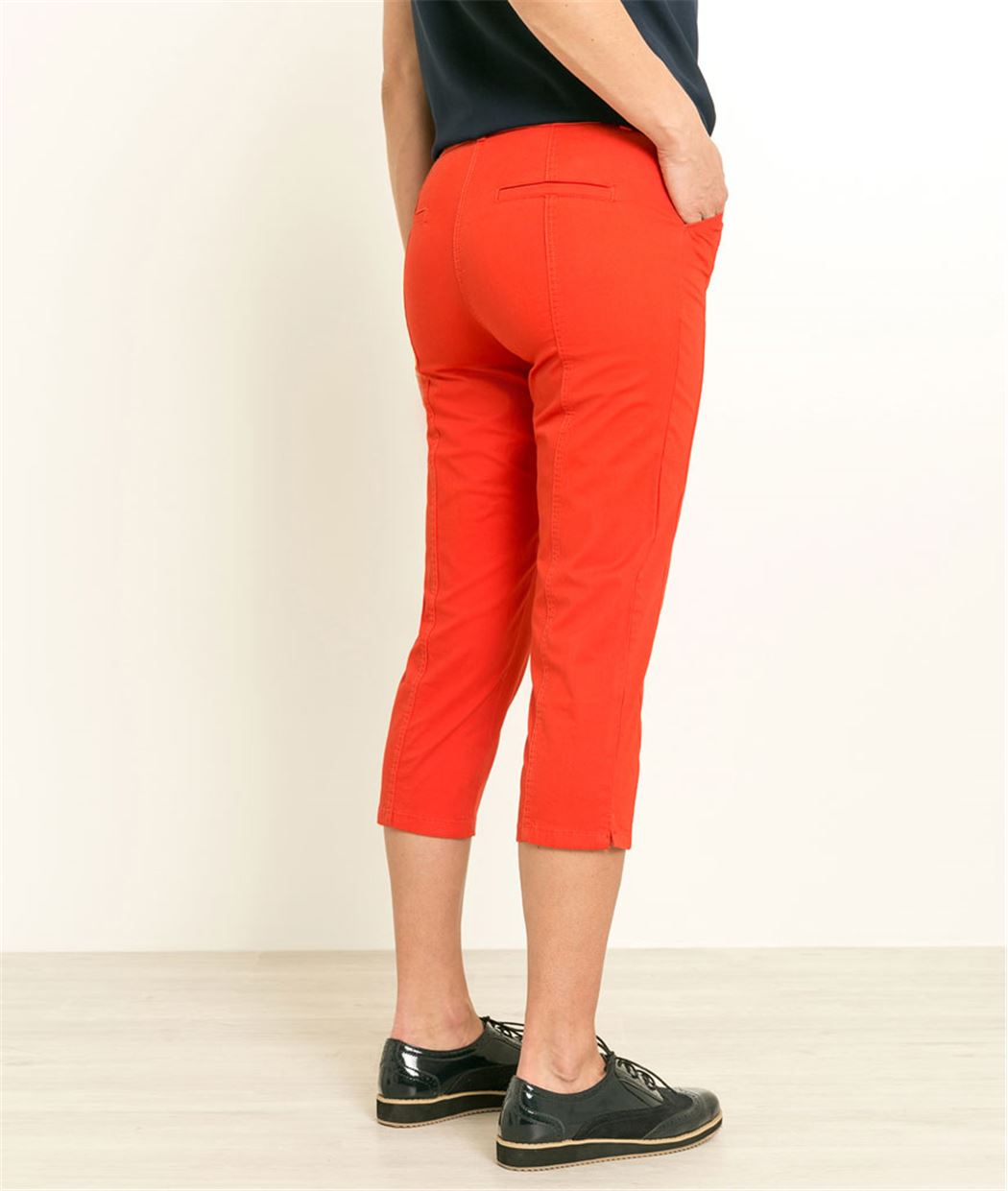 Pantalon corsaire femme couleurs ROUGE
