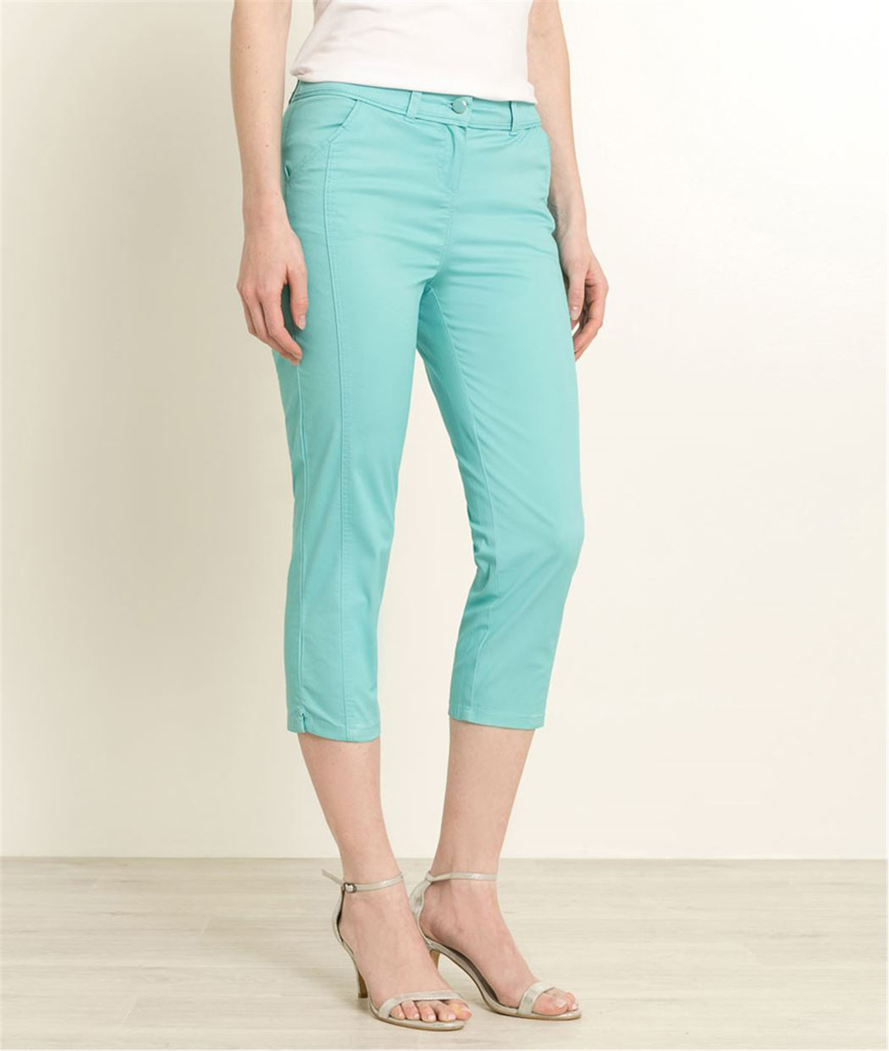 Pantalon corsaire femme couleurs LAGON