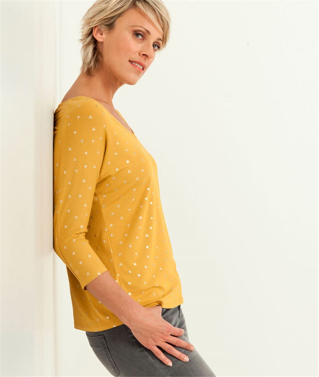 T-shirt femme imprimé SAFRAN