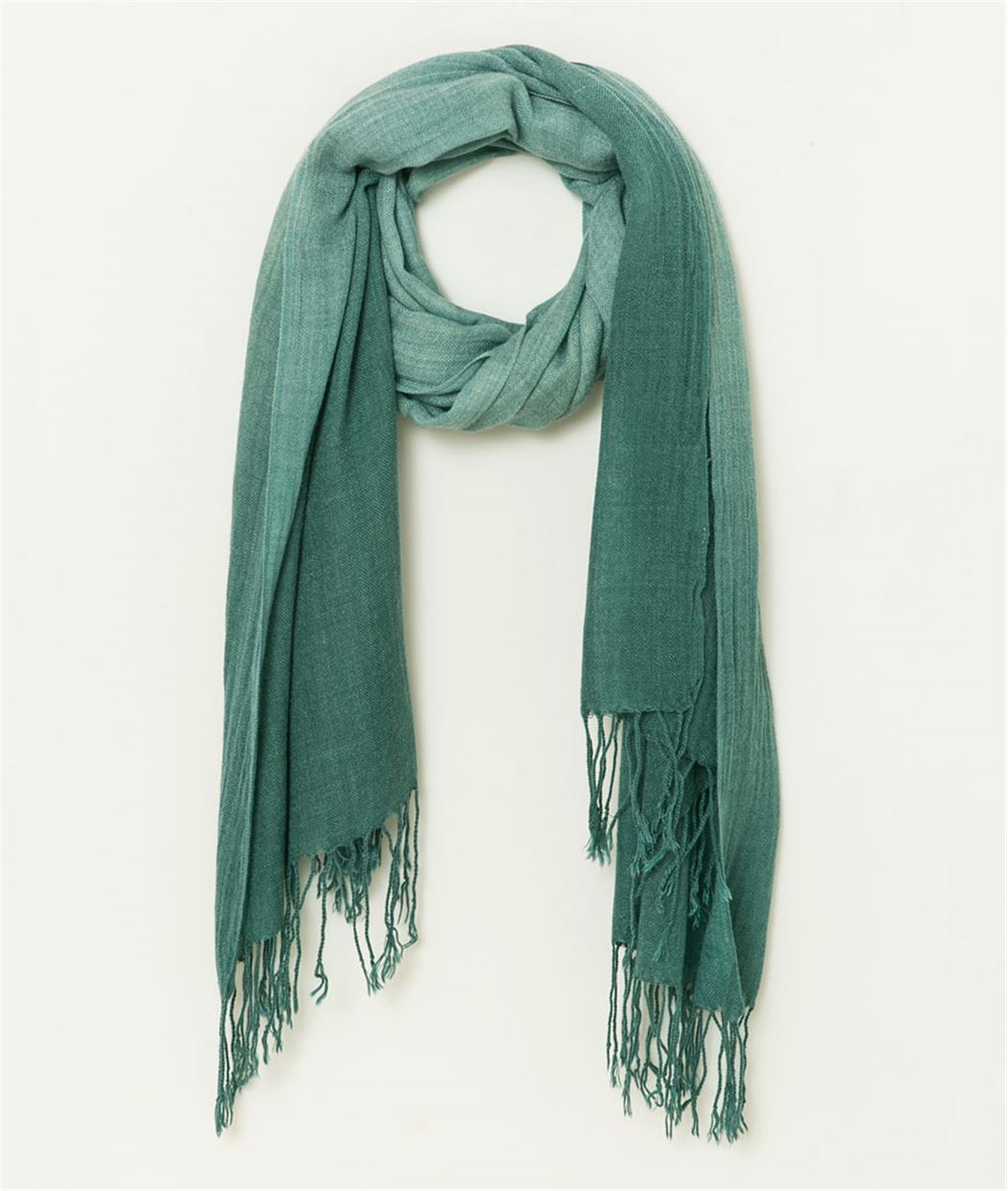 Echarpe femme tie and dye EMERAUDE CLAIR