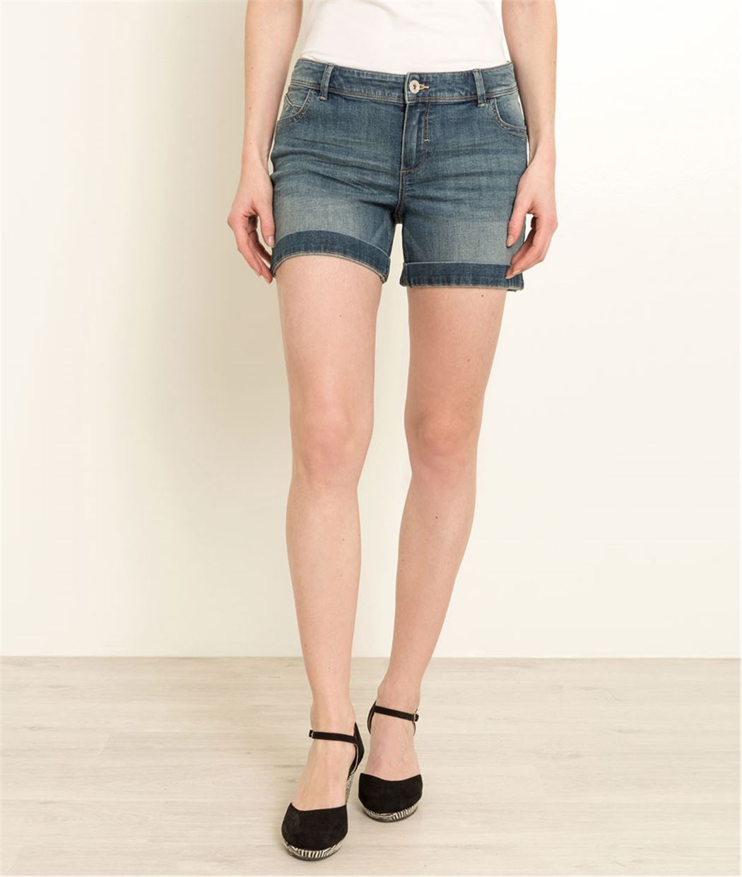 Short denim femme STONE