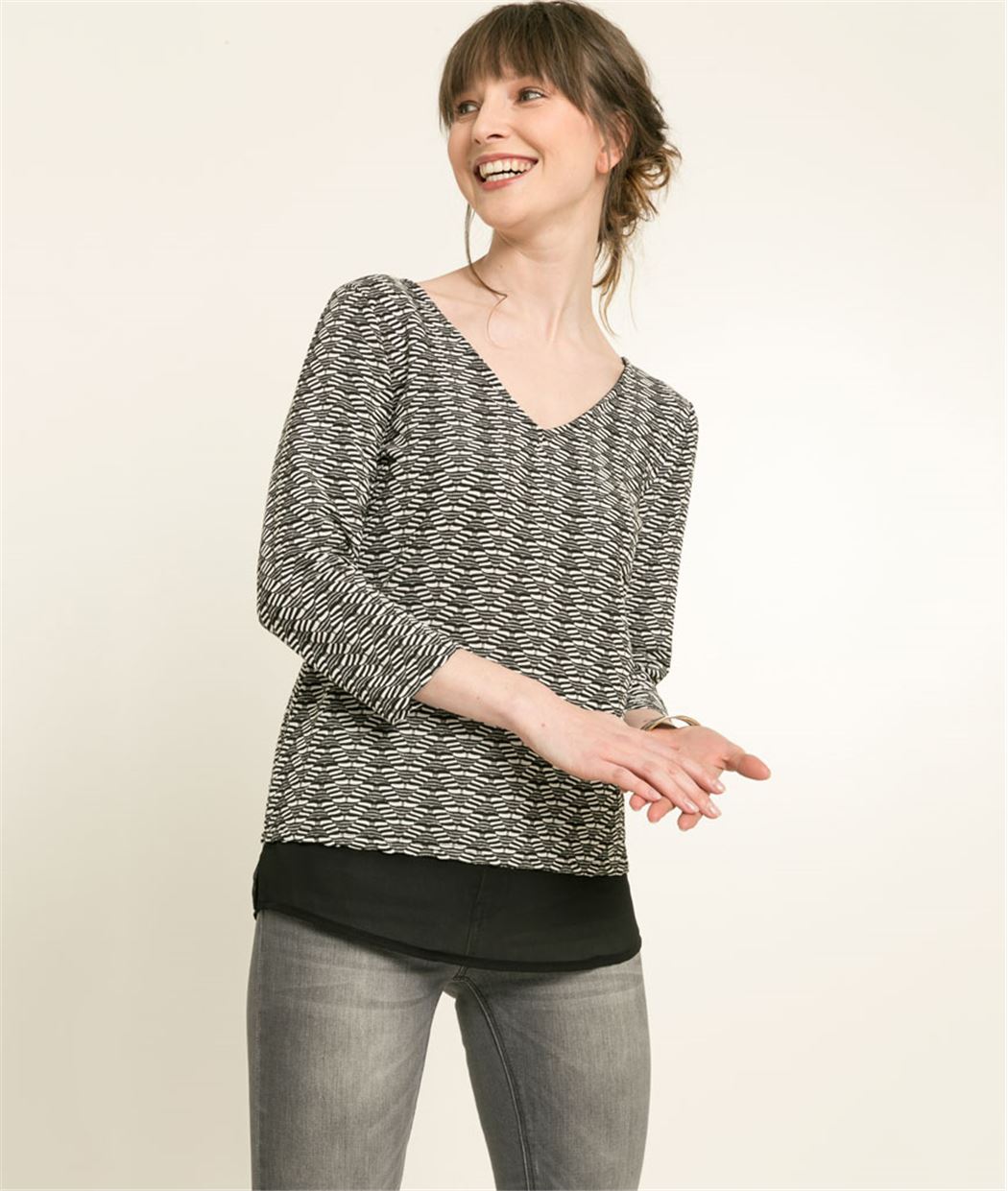 Sweat femme noeud dos NOIR