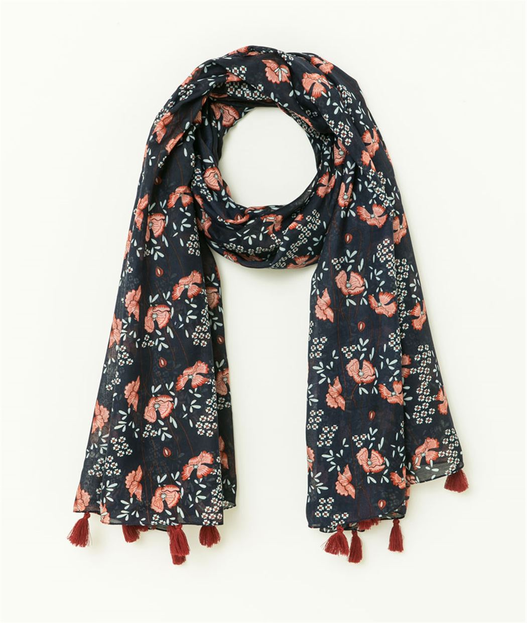 Etole femme imprimé fleuri MARINE