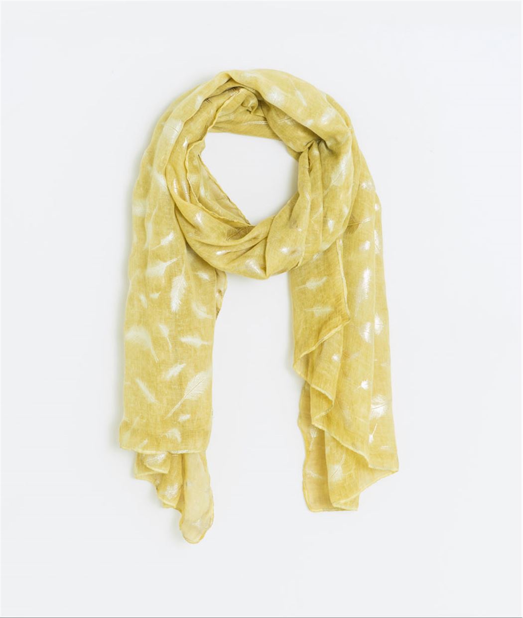 Etole femme jaune imprimé JAUNE