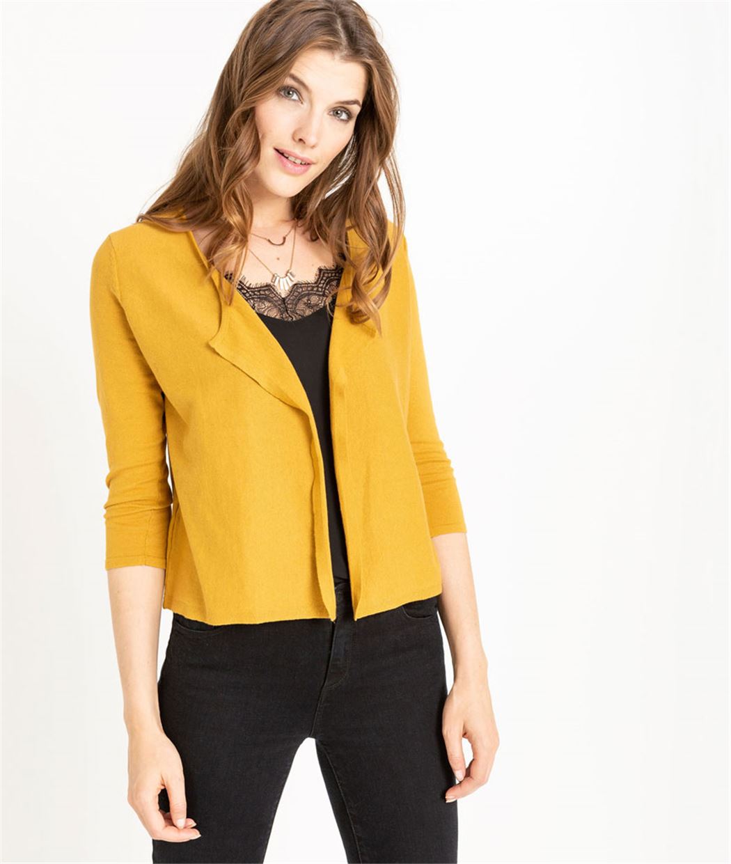 Gilet femme à pans manches 3/4 SAFRAN