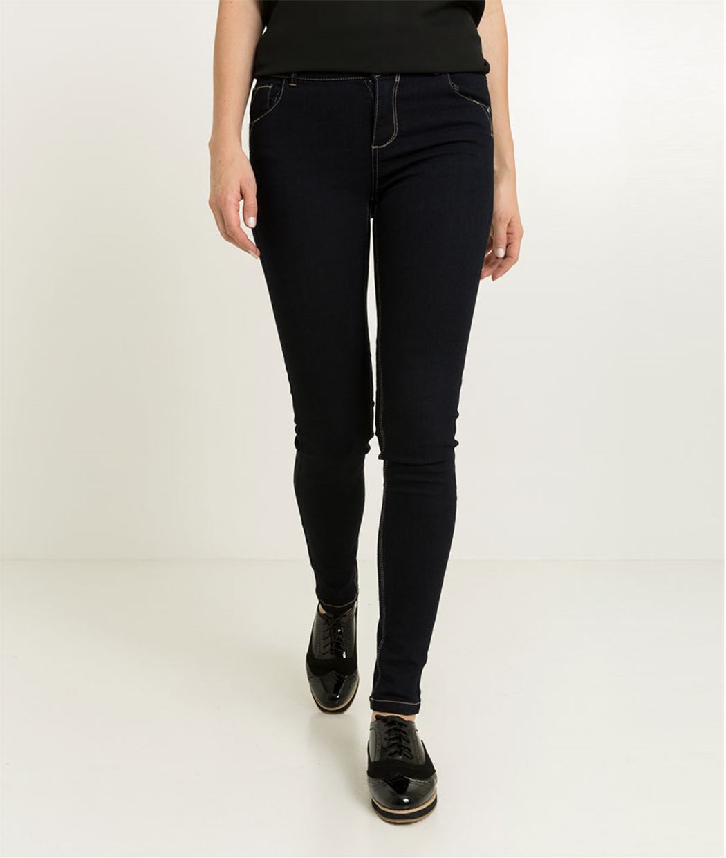 Jean slim femme BLUE BLACK
