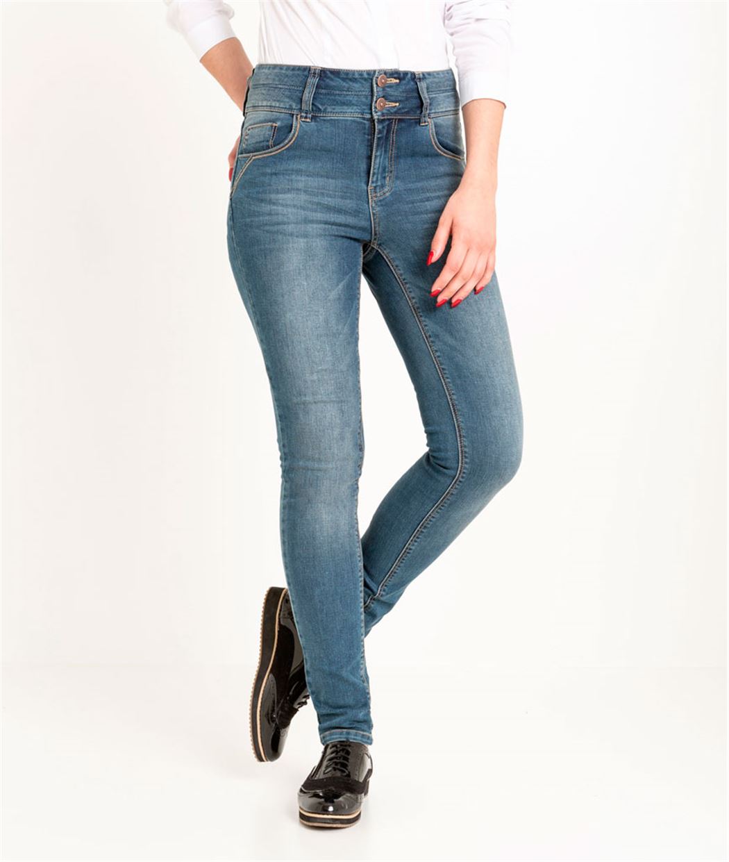Jean femme slim taille haute push up RINSE