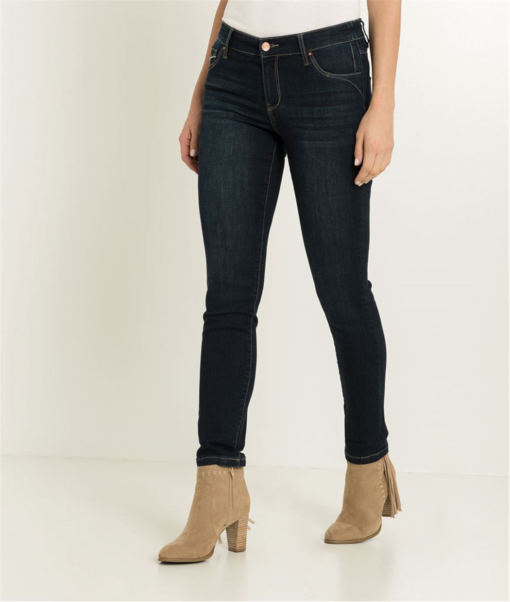 Pantalon raccourci femme denim stretch RINSE