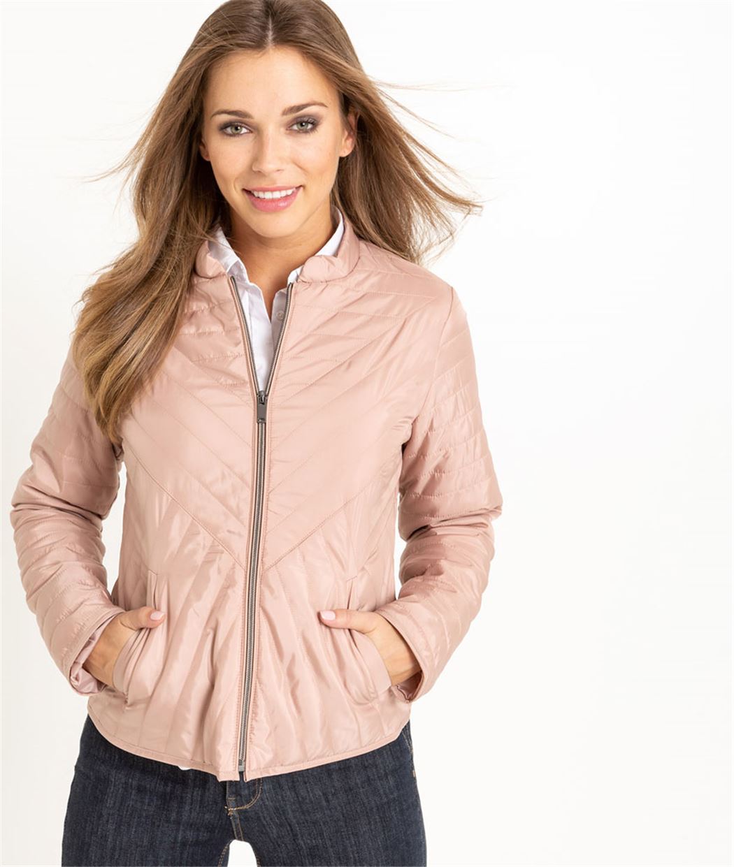 Doudoune légère femme unie ROSE CLAIR