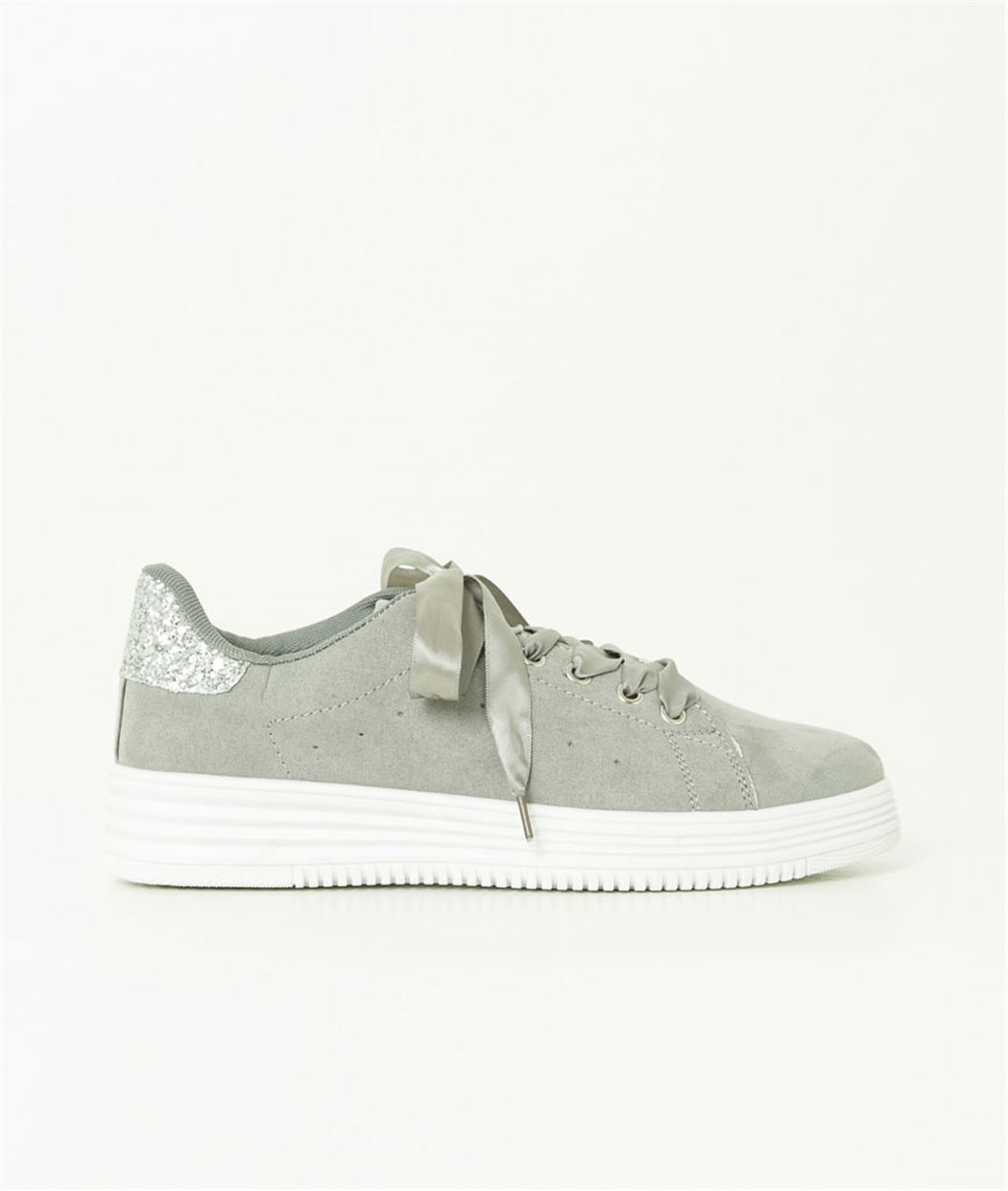 basket bleu paillette femme
