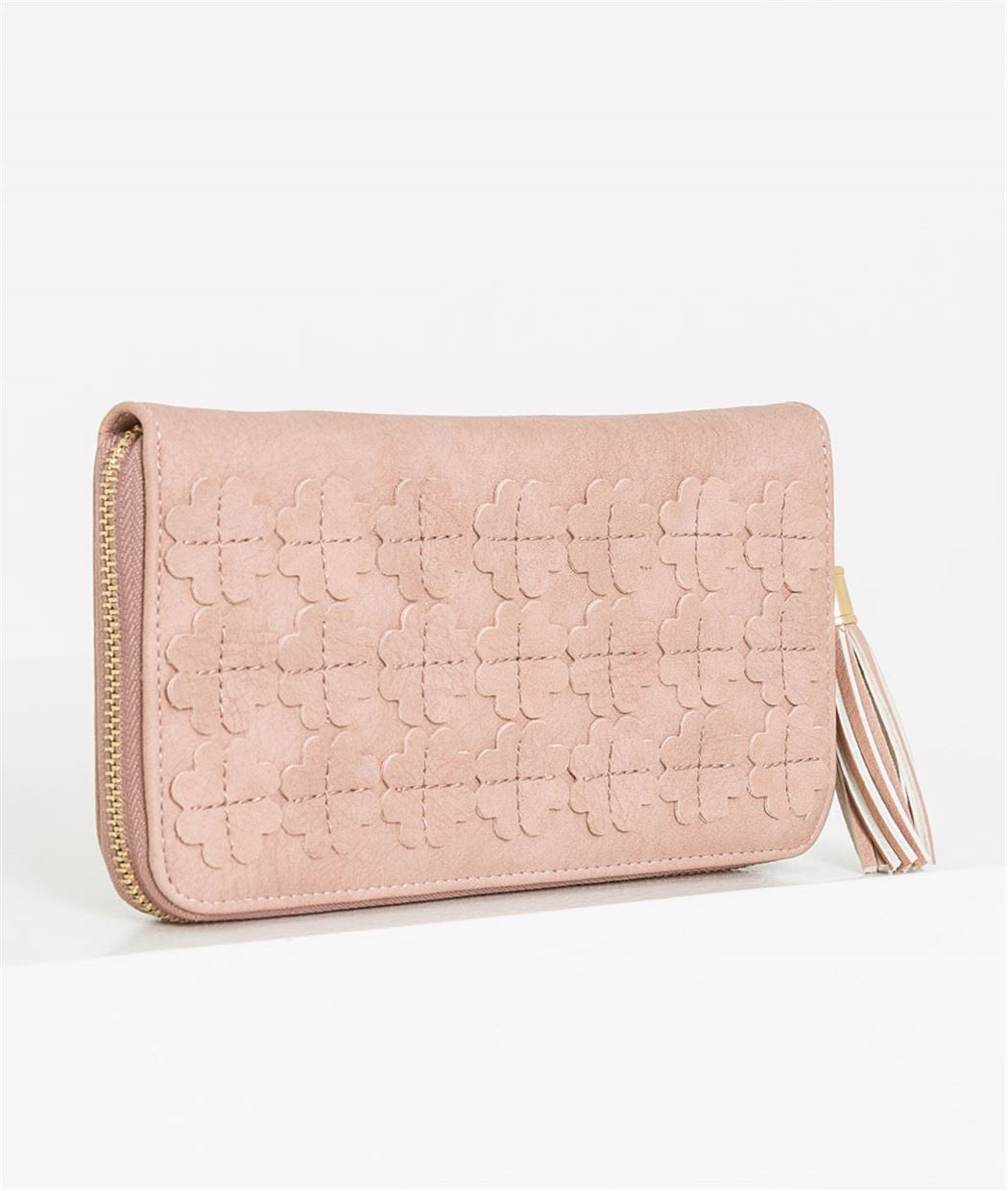 Portfeuille femme rose poudré ROSE