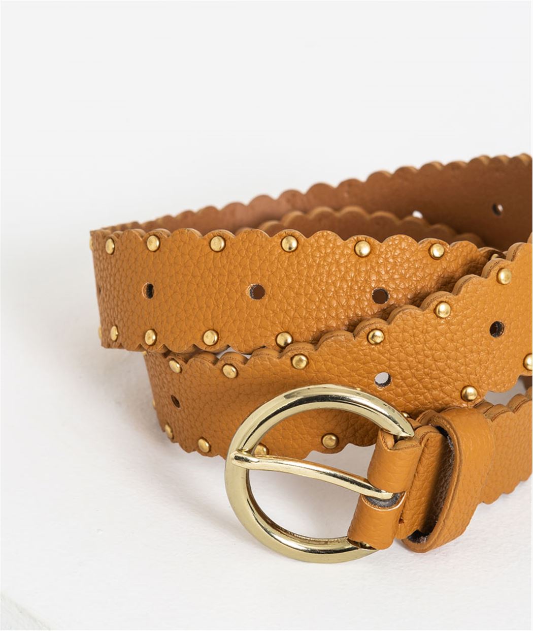 Ceinture jaune à clous CURRY