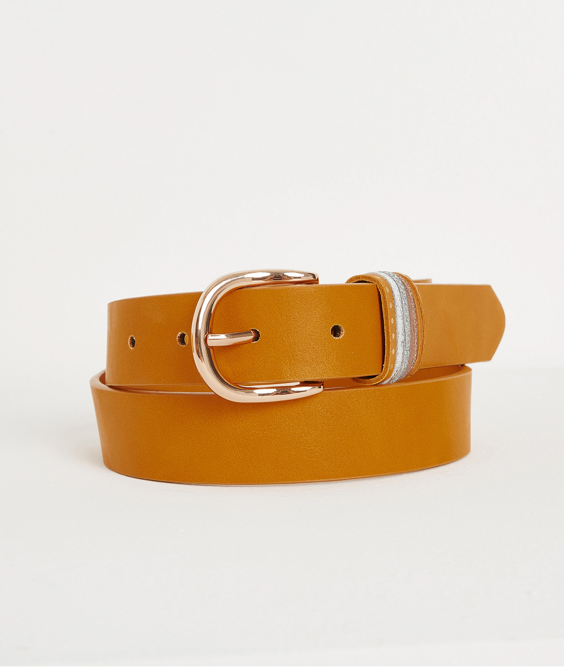 Ceinture femme avec détails colorés JAUNE