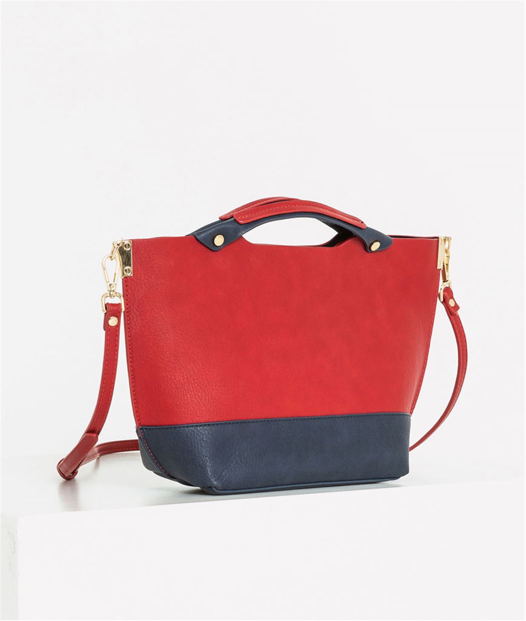 Sac femme bicolore ROUGE