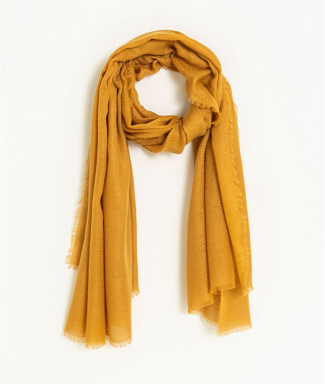 Foulard femme jaune JAUNE
