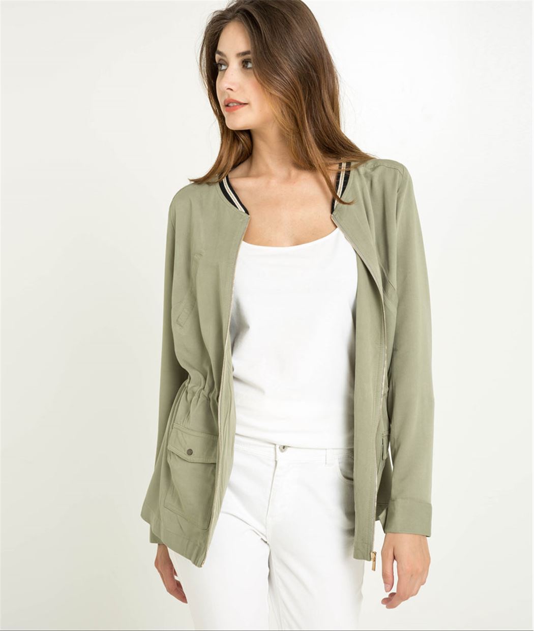 Veste femme légère kaki KAKI