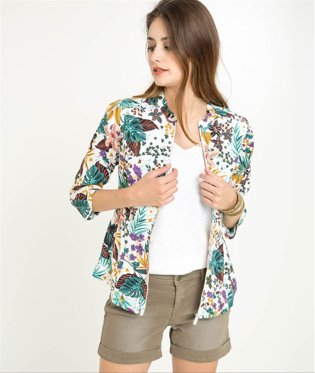 Veste femme saharienne ECRU