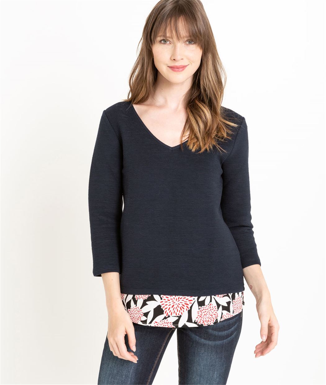 Sweat femme 2 en 1 MARINE