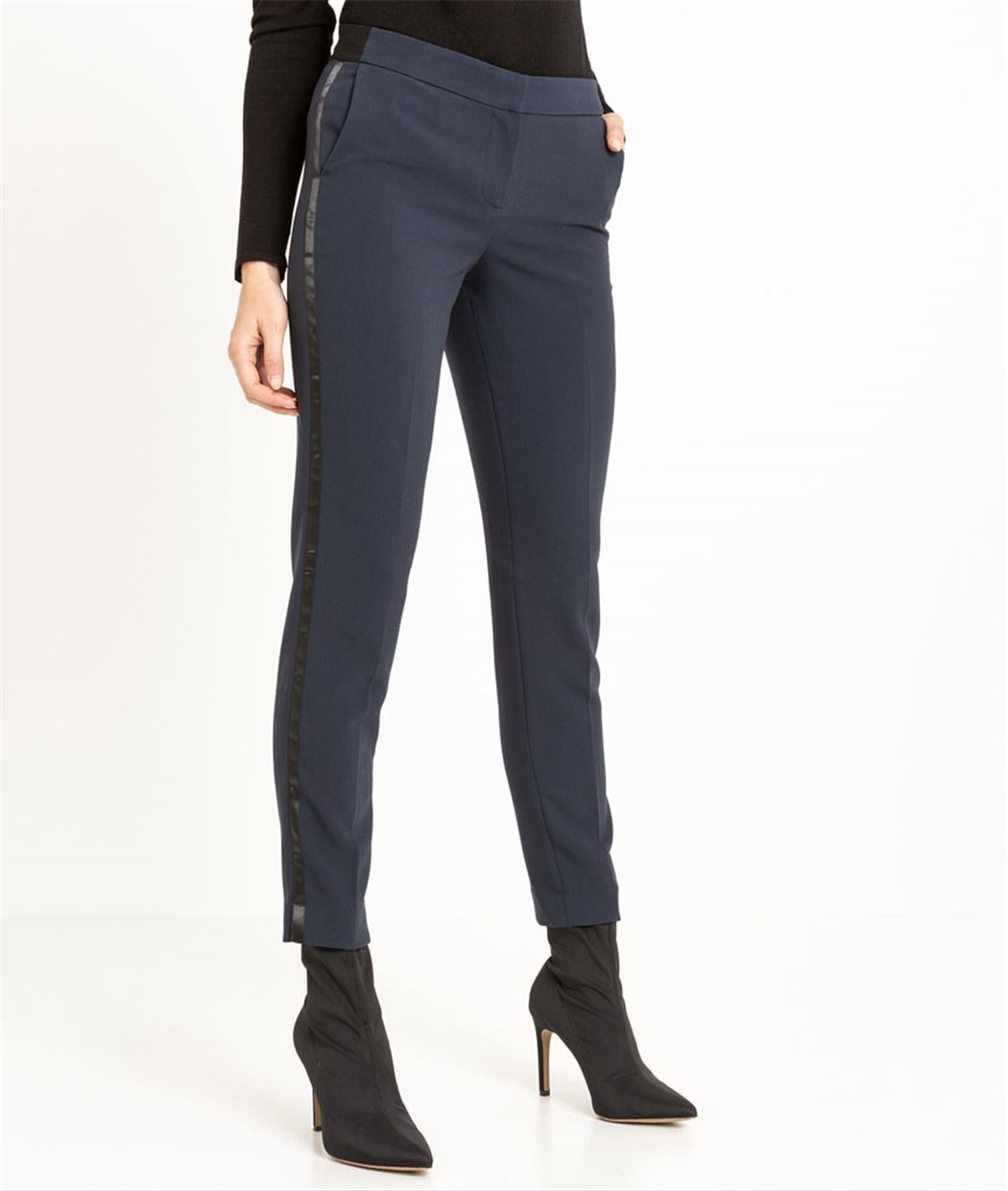 Pantalon smoking femme marine MARINE