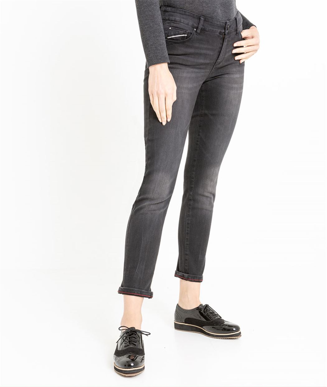 Jean raccourci BLACK WASHED