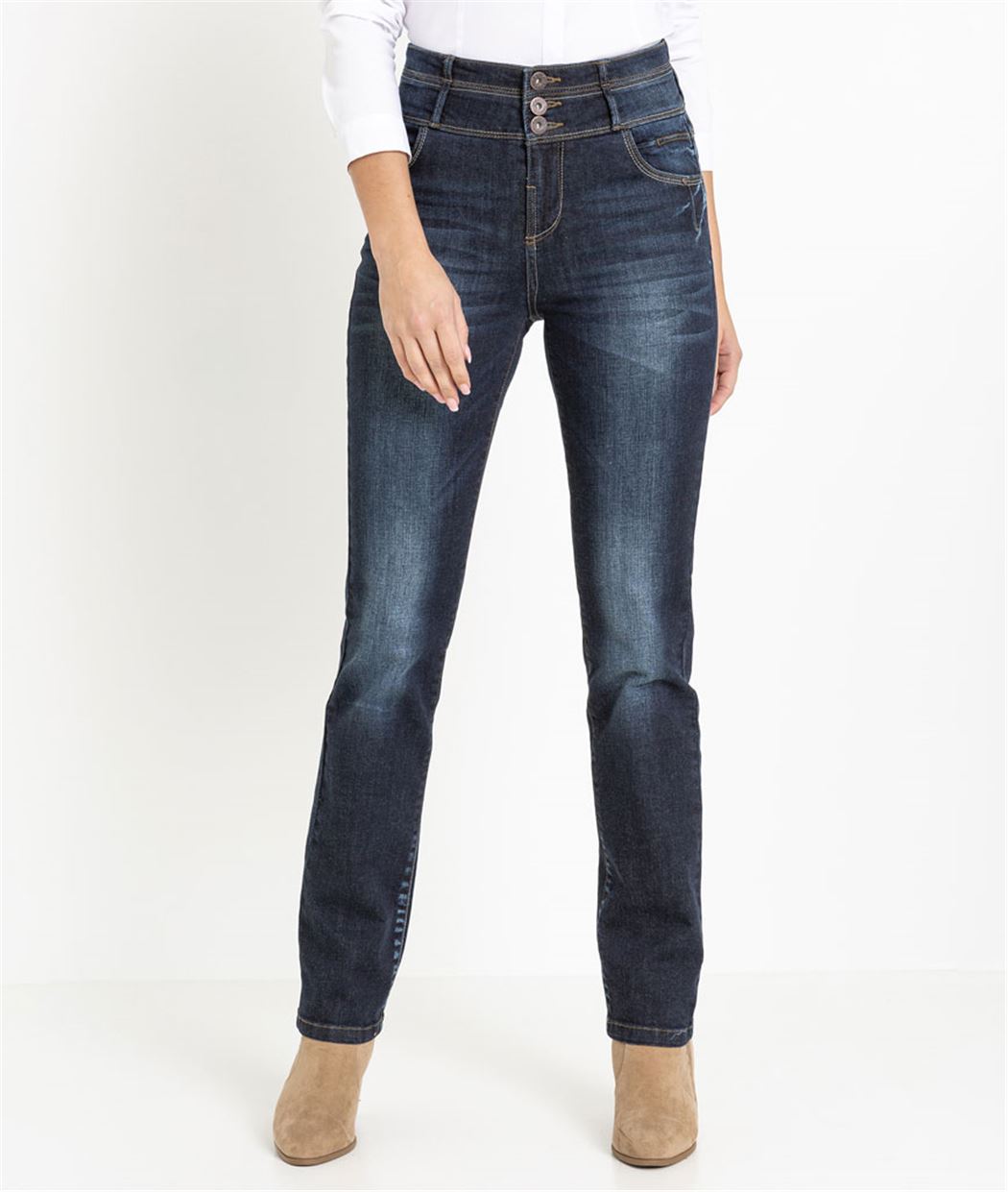 Jean femme droit taille haute RINSE