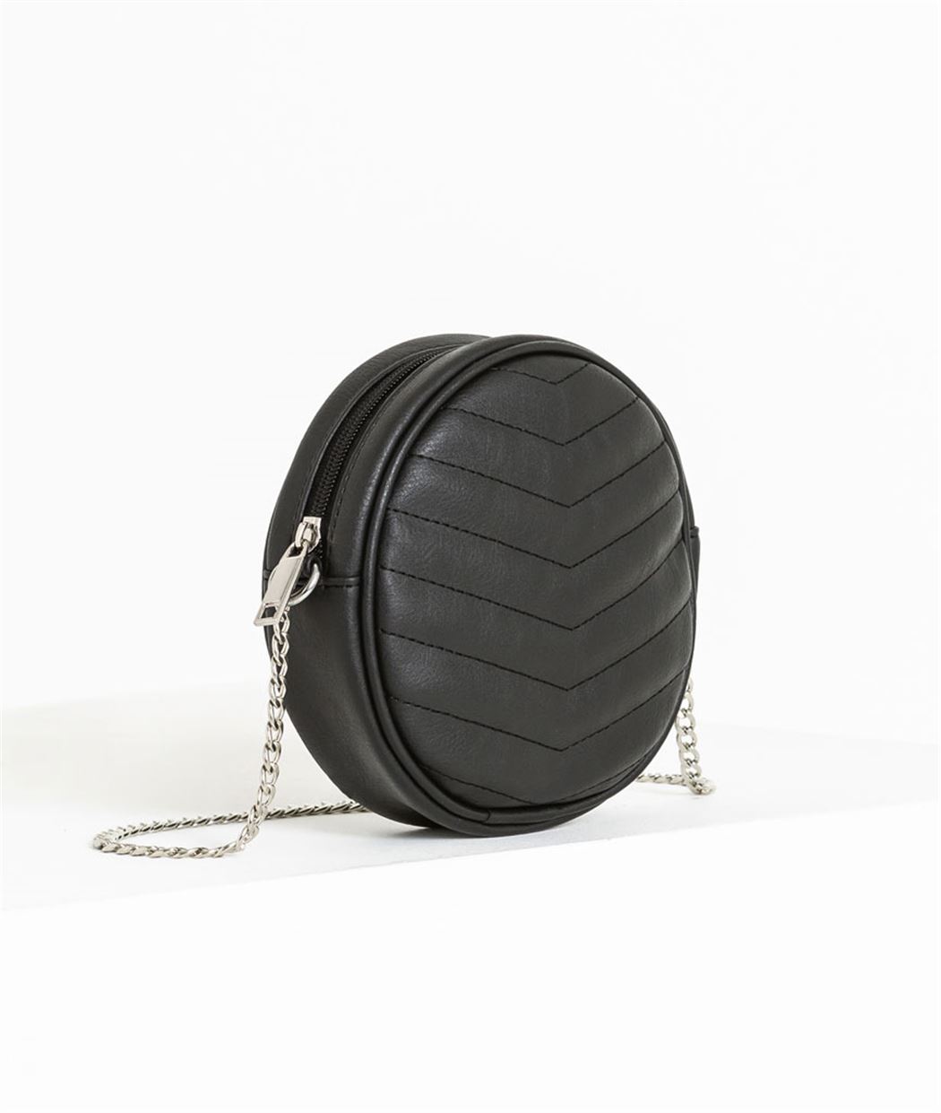 Sac femme rond à bandoulière NOIR