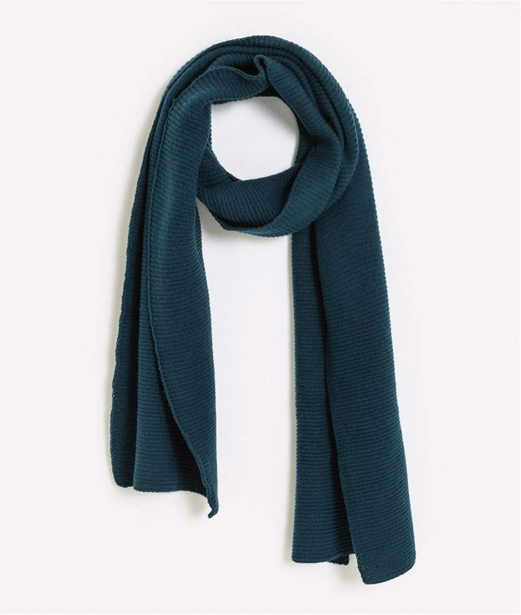 Echarpe femme unie BLEU VERT
