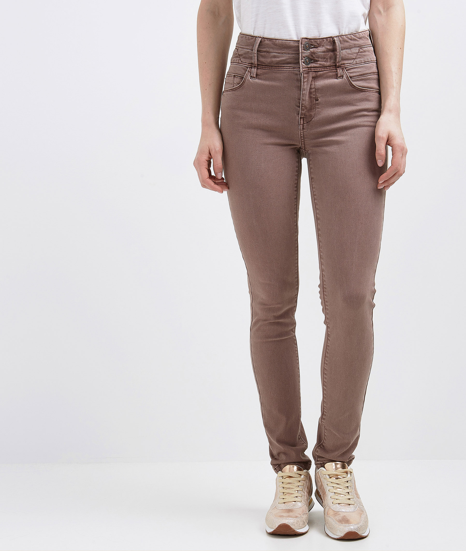 Pantalon femme slim taille haute IRIS