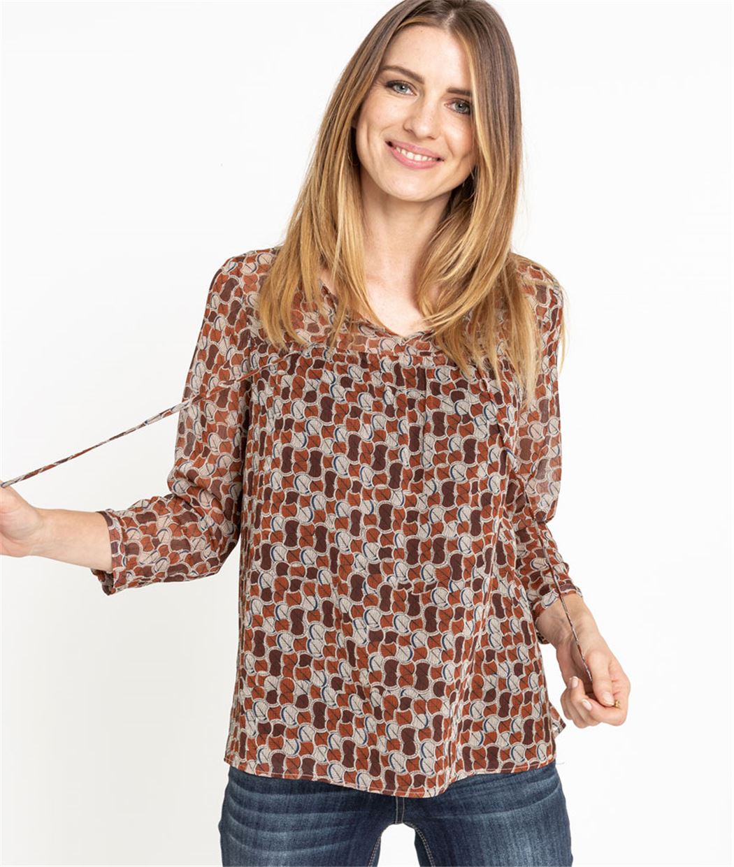 Blouse femme fluide et imprimée IMPRIME