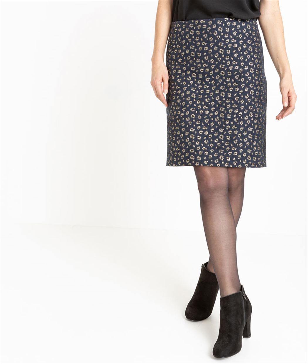 Jupe femme imprimé léopard MARINE