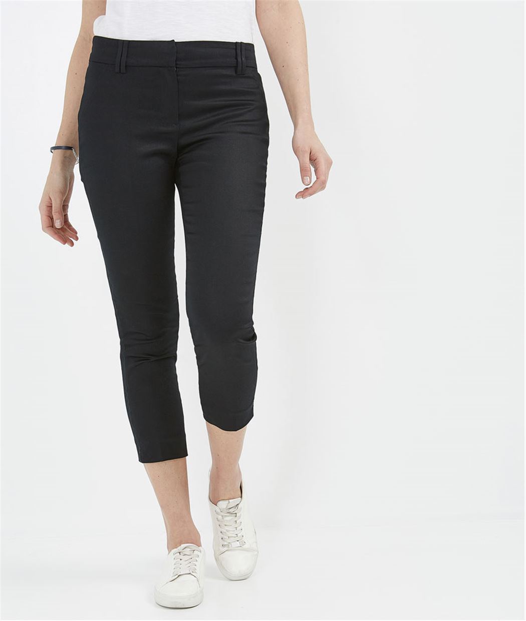 Pantalon femme droit 7/8ème NOIR