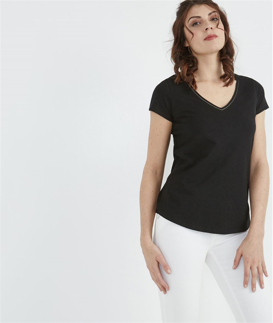 T-shirt femme basique NOIR