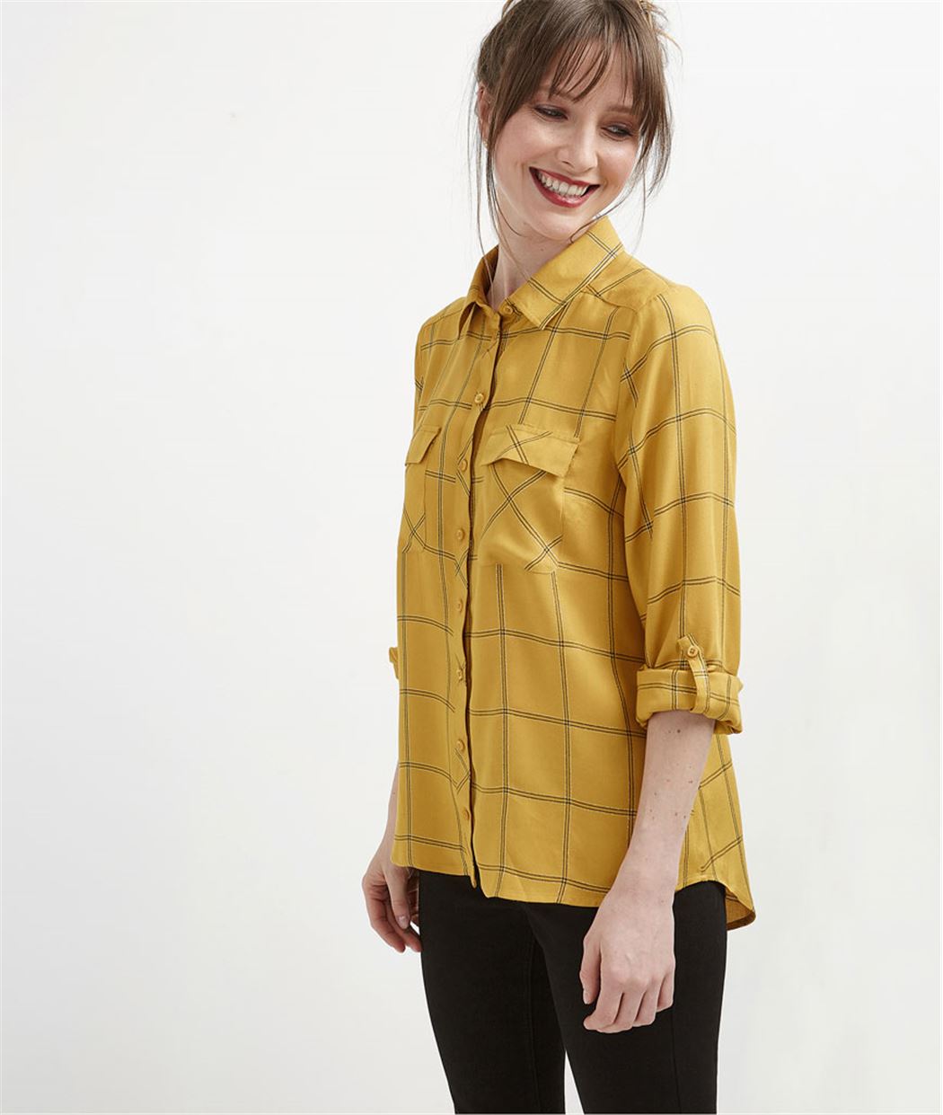 Chemise femme fluide à carreaux SAFRAN