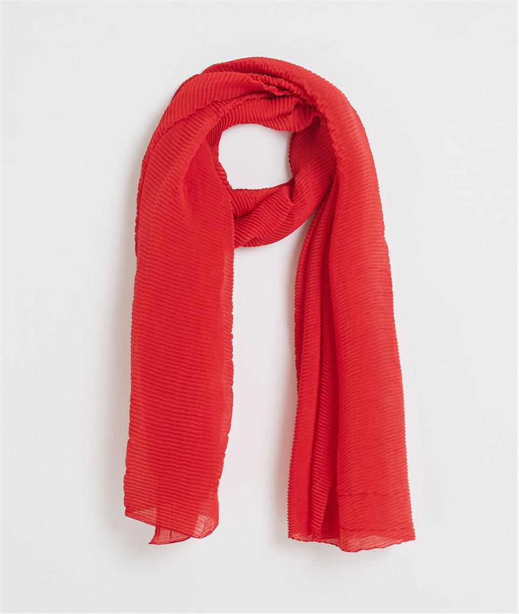 Foulard femme plissé JAUNE