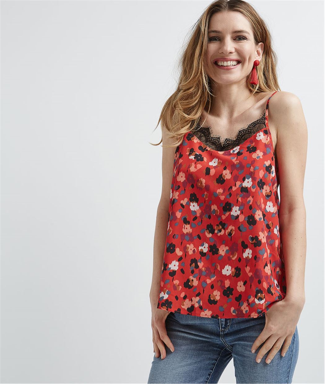 Top lingerie femme avec dentelle IMP.ROUGE