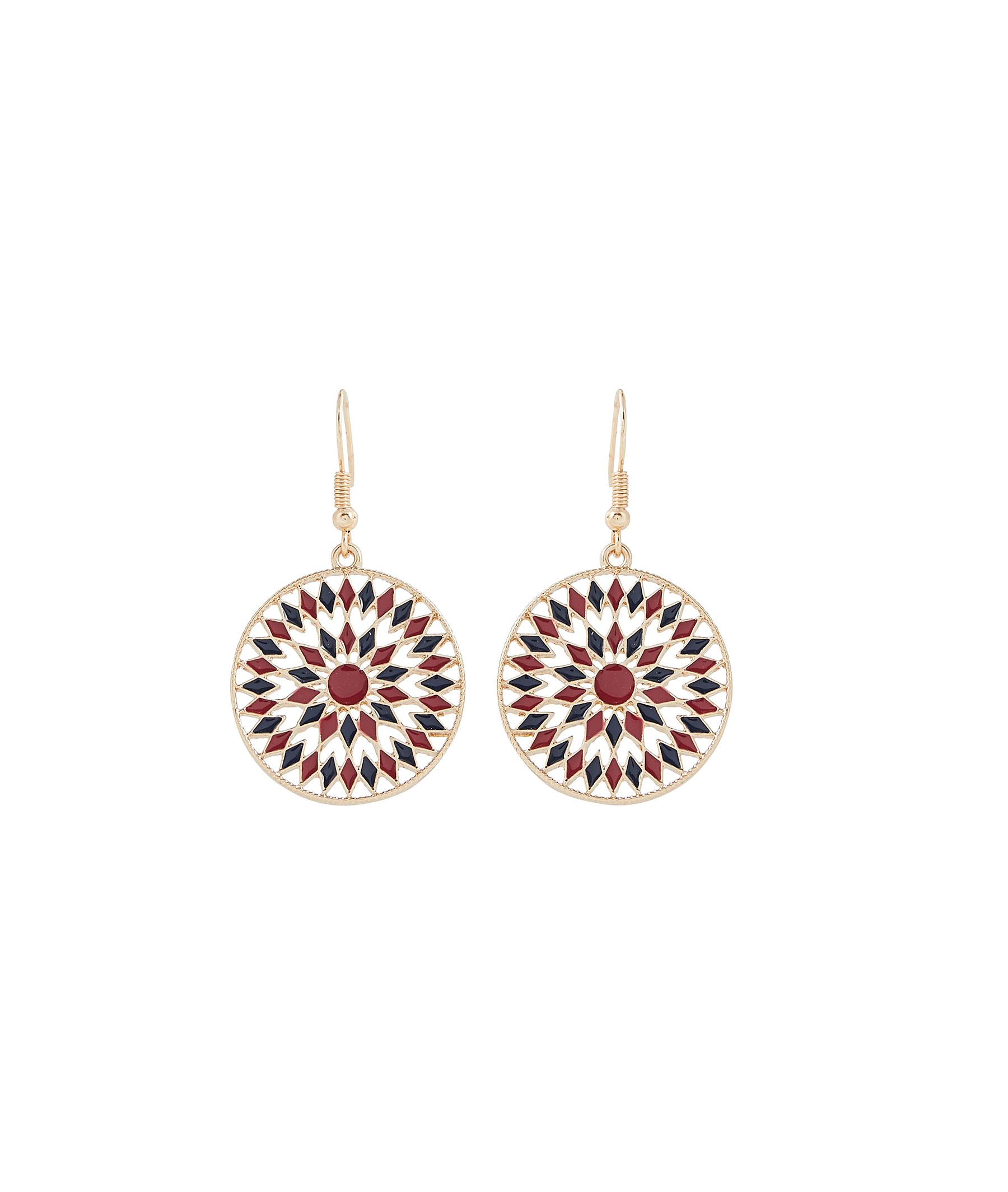 Boucles d'oreilles rosace ajourées 3 TONS