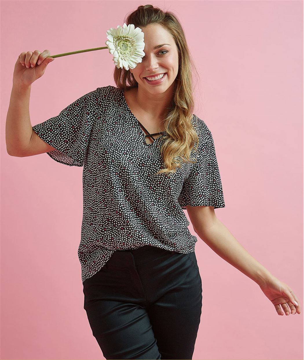 Blouse femme imprimée IMPRIME