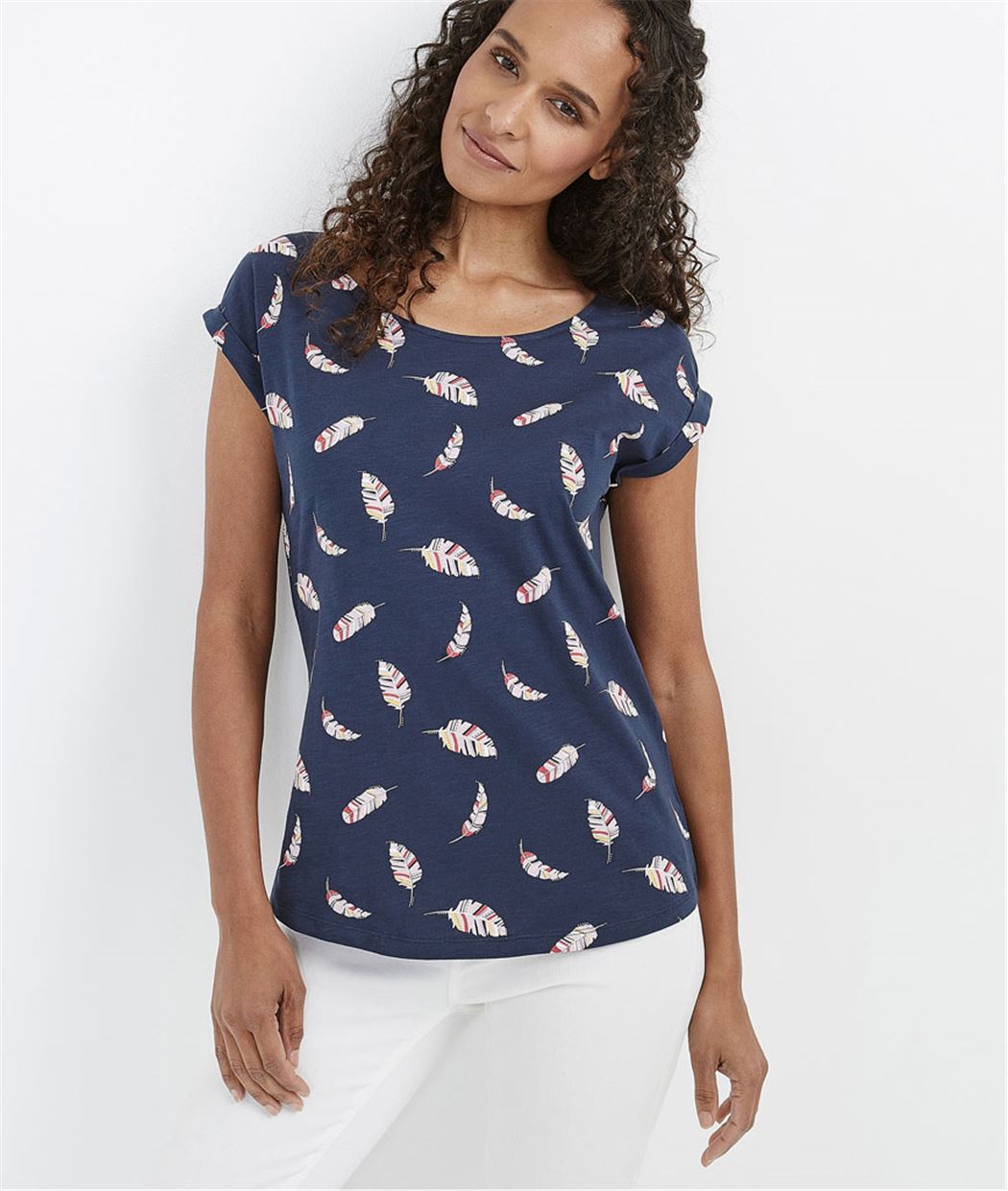 T-shirt femme manches courtes MARINE