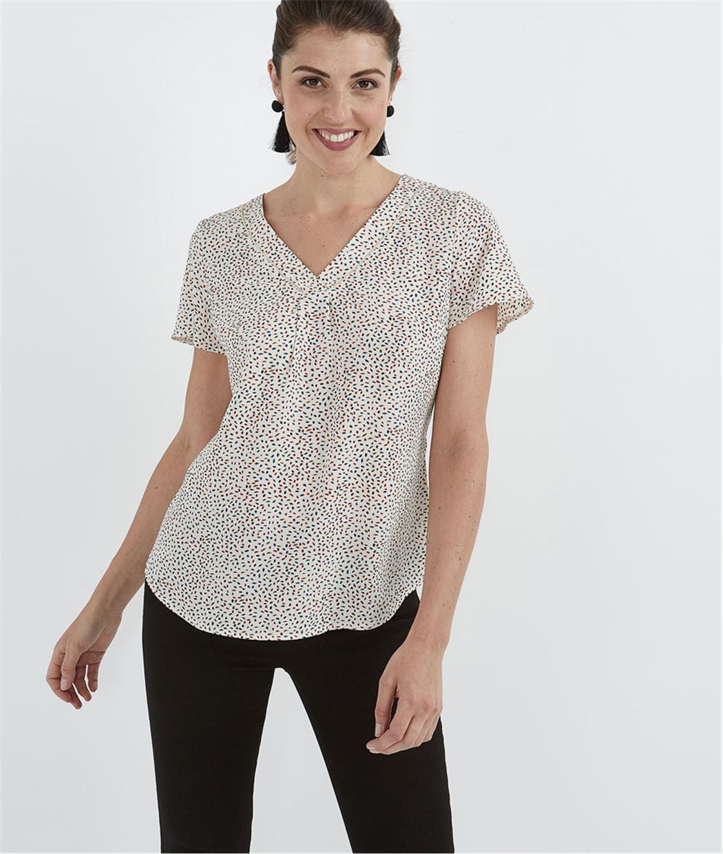 Blouse femme imprimé minimaliste IMPRIME