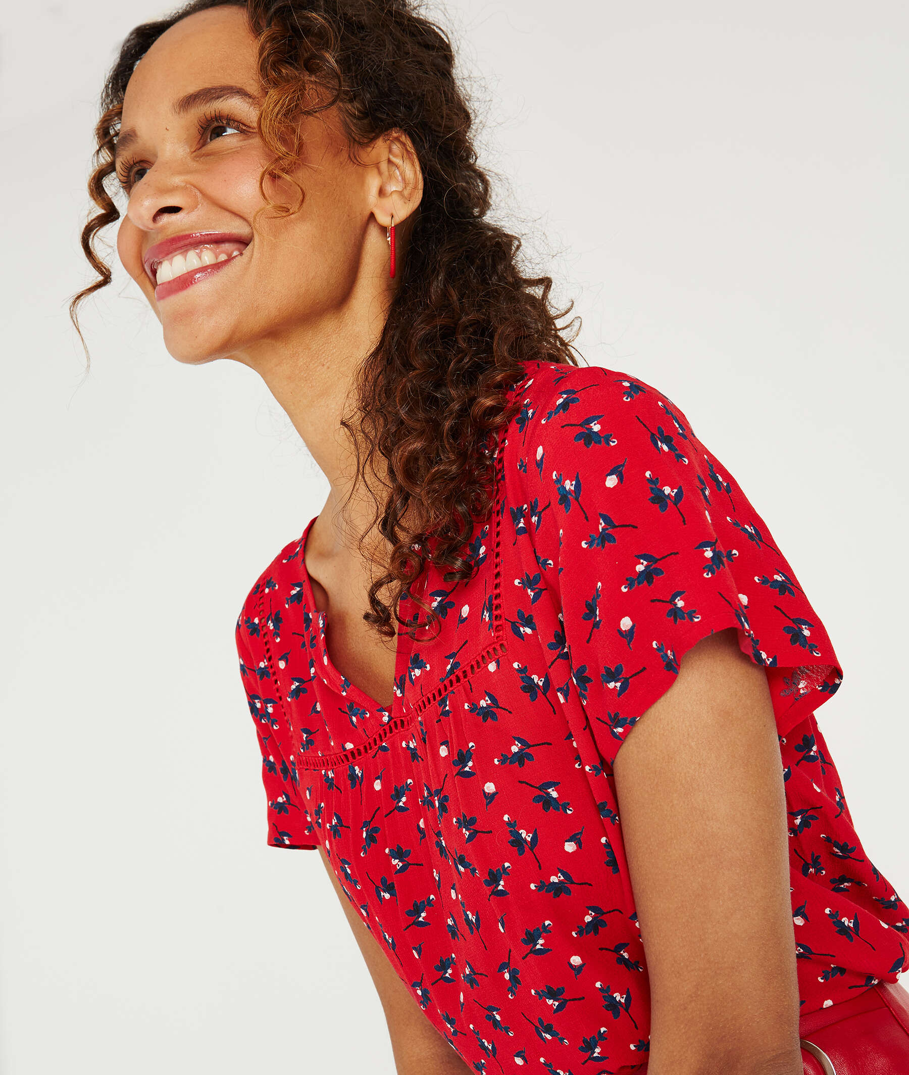 Blouse imprimée fleuri IMP.ROUGE