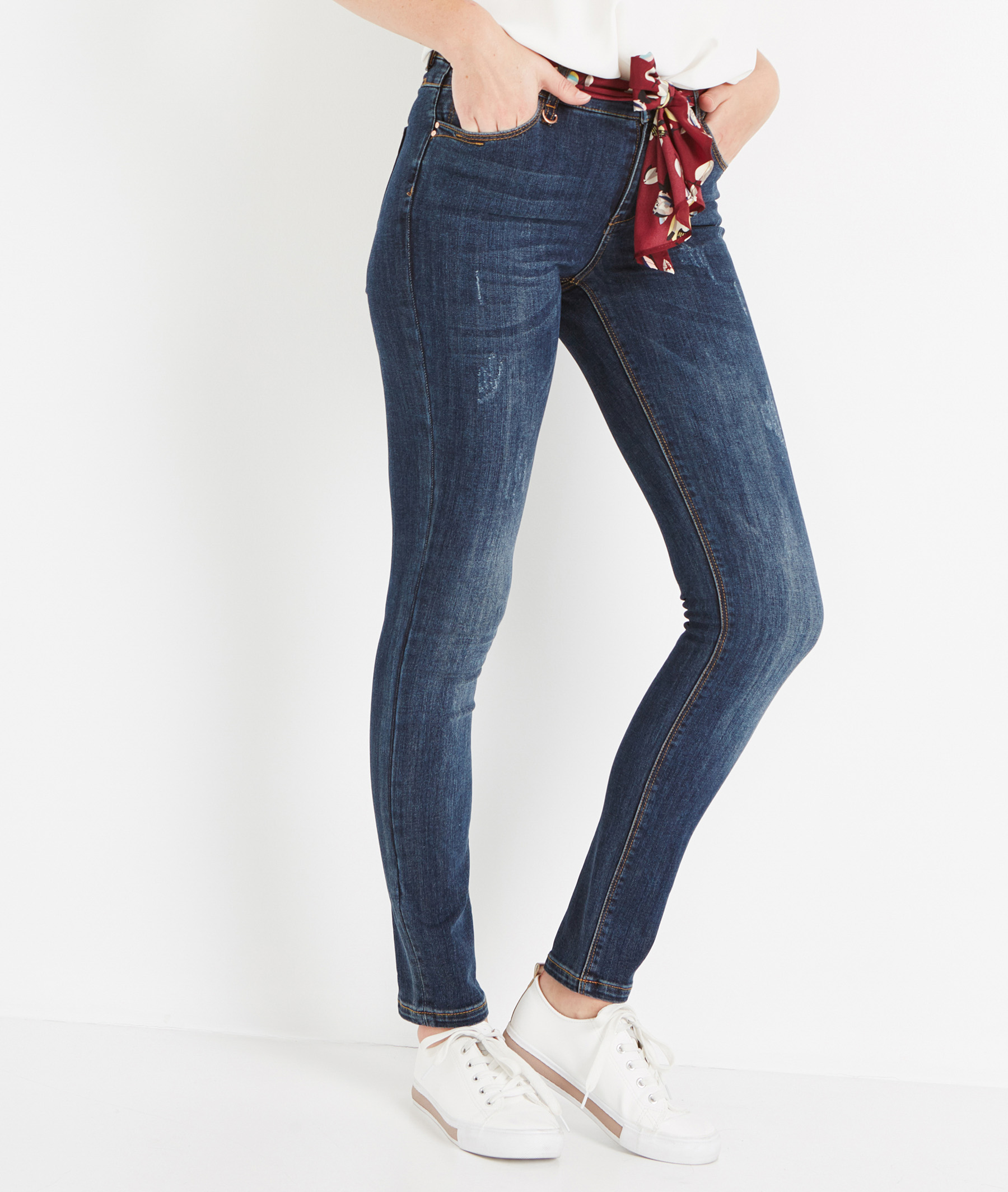 Jean slim effet délavé RINSE