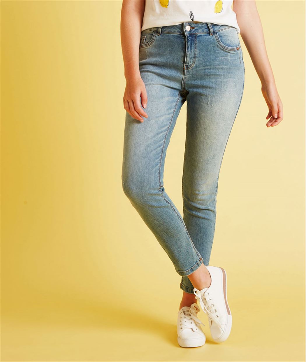 Jean boyfriend délavé STONE
