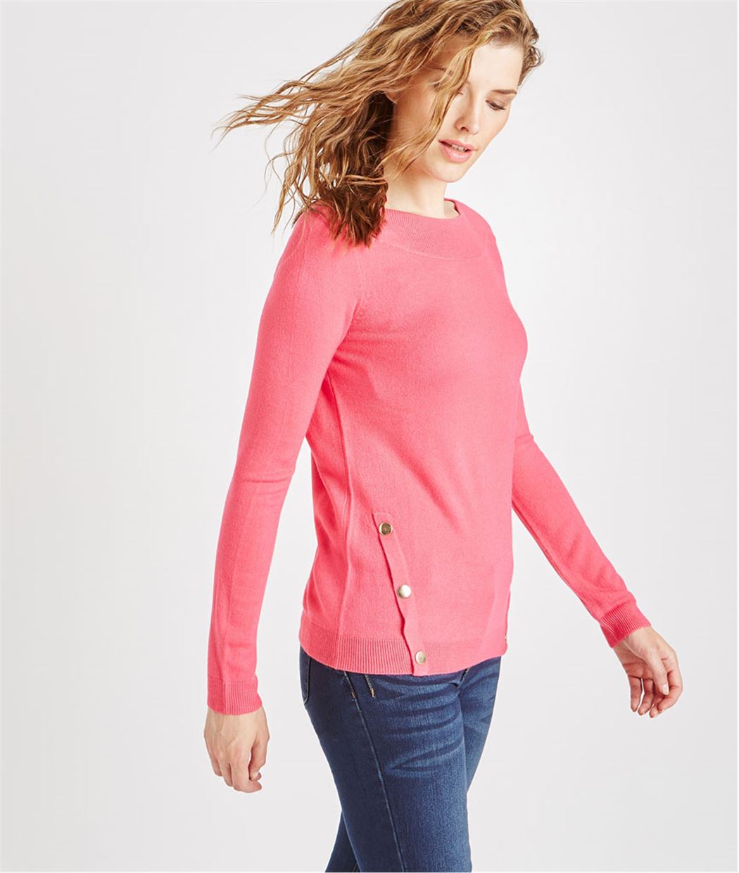 Pull uni effet cachemire ROSE