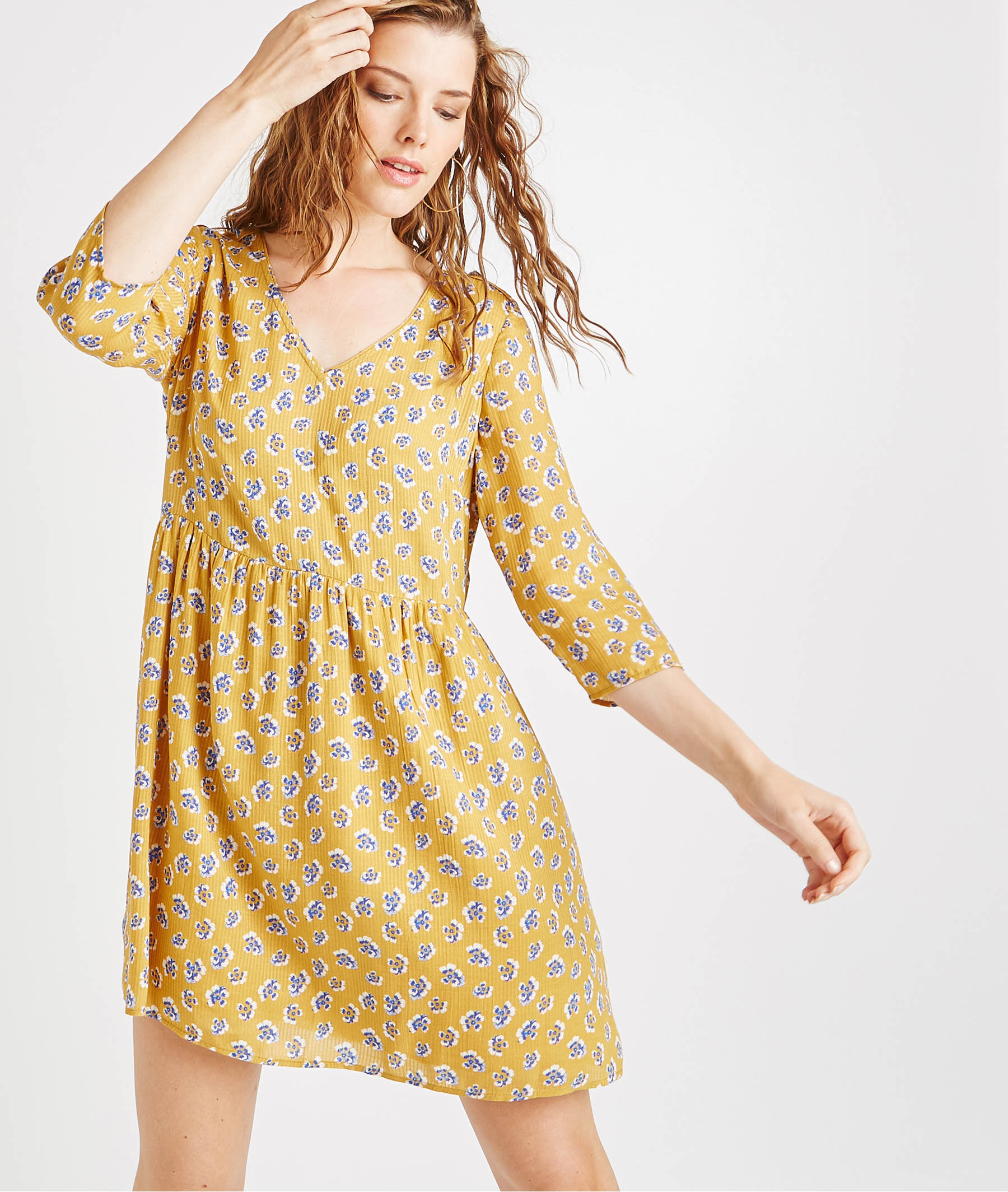 Robe fluide imprimée AMBRE