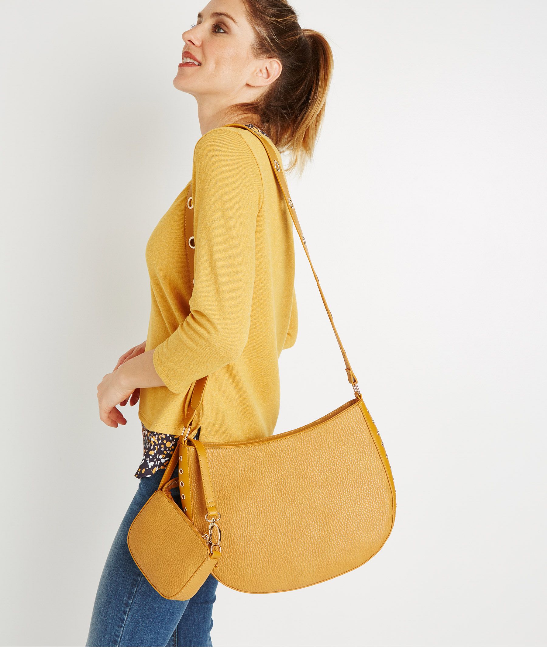 Sac bandoulière avec pochette AMBRE